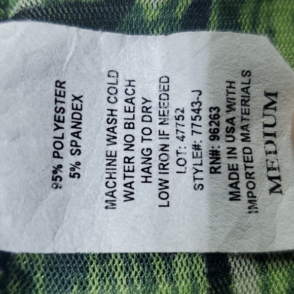 Fern print open front kimono/swim cover - Picture 5 of 5